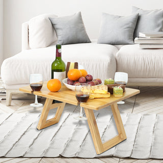 Bamboo Picnic Table (Portable & Foldable)