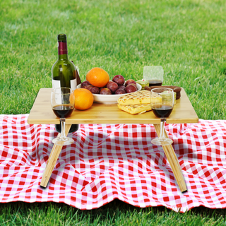 Bamboo Picnic Table (Portable & Foldable)
