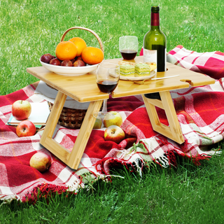 Bamboo Picnic Table (Portable & Foldable)