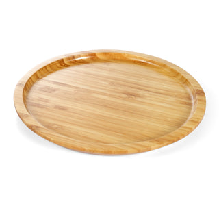 Bamboo Serving Tray Set of 2 (Round 30 & 20 cm Diameter)