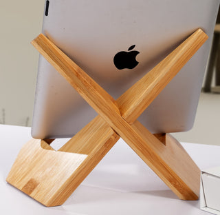 Bamboo Cookbook Stand, Multi-Functional Display Holder