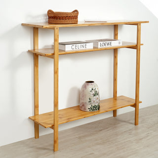 Bamboo 3-Tier Narrow Console Table