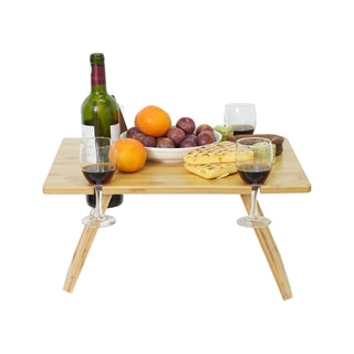 Bamboo Picnic Table (Portable & Foldable)