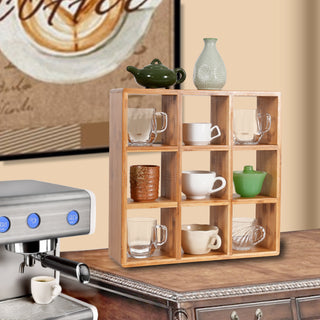Coffee Tea Mug Cup Display Shelf (9 Cube)