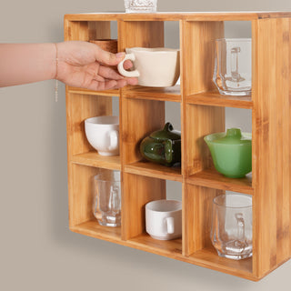 Coffee Tea Mug Cup Display Shelf (9 Cube)
