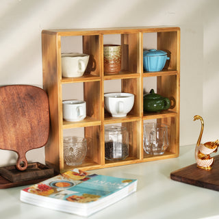 Coffee Tea Mug Cup Display Shelf (9 Cube)
