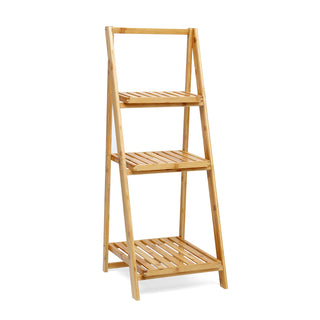 3-Tier Bamboo Folding Ladder Shelf