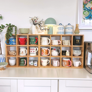 Coffee Tea Mug Cup Display Shelf (12 Cube)
