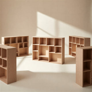 Handcrafted Wooden Display Shelf