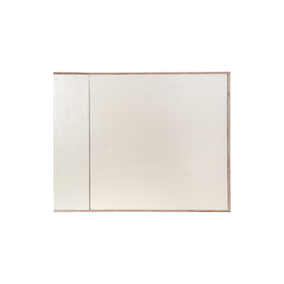 Coffee Tea Mug Cup Display Shelf With Side Compartments (Cream White)
