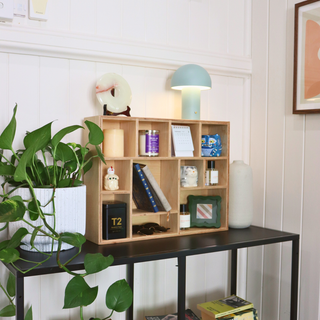 Handcrafted Wooden Display Shelf