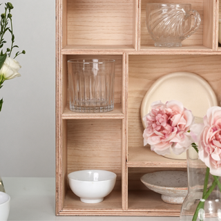 Handcrafted Wooden Display Shelf