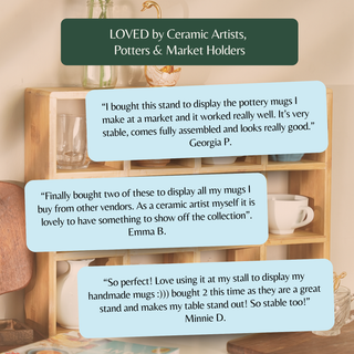 Coffee Tea Mug Cup Display Shelf (12 Cube)