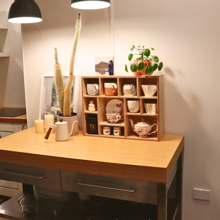 Handcrafted Wooden Display Shelf