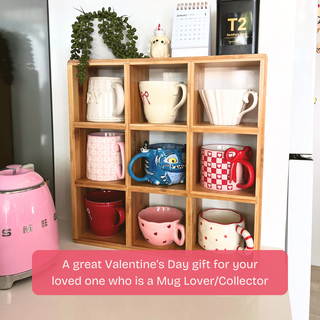 Coffee Tea Mug Cup Display Shelf (9 Cube)