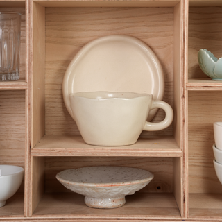 Handcrafted Wooden Display Shelf