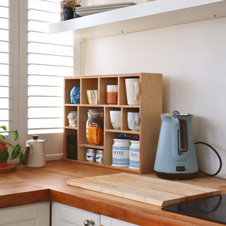 Handcrafted Wooden Display Shelf