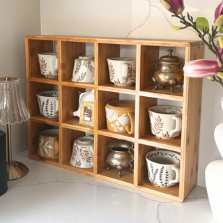 Coffee Tea Mug Cup Display Shelf (12 Cube)