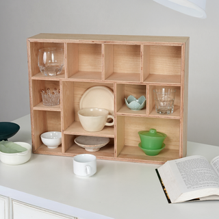 Handcrafted Wooden Display Shelf