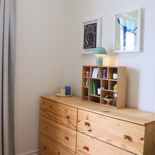 Handcrafted Wooden Display Shelf