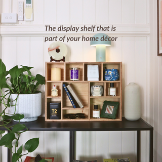 Handcrafted Wooden Display Shelf