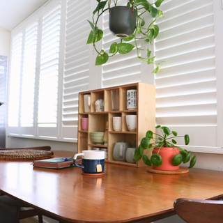 Handcrafted Wooden Display Shelf