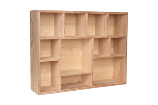 Handcrafted Wooden Display Shelf