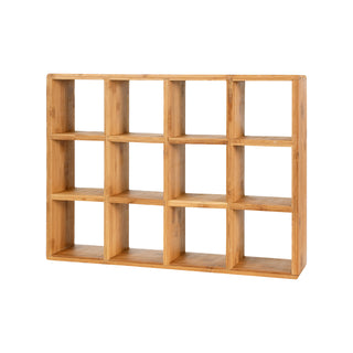 Coffee Tea Mug Shelf Organiser Cup Holder Storage Bamboo 12 Slots
