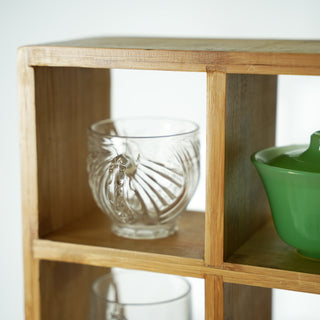 Coffee Tea Mug Shelf Organiser Cup Holder Storage Bamboo 12 Slots