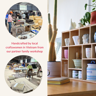 Handcrafted Wooden Display Shelf